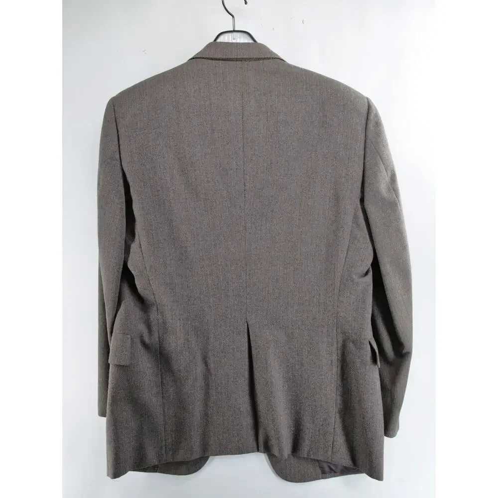 Hart Schaffner Marx Silver Trumpeter Wallachs Blazer Sport Coat Jacket 43R Brown